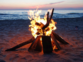 Campfire on the Beach